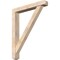 Ekena Millwork Traditional Craftsman Smooth Bracket w/ Offset Brace, Douglas Fir, 5 1/2"W x 36"D x 44"H BKT0604X36X44TRA04SDF - alternate 1